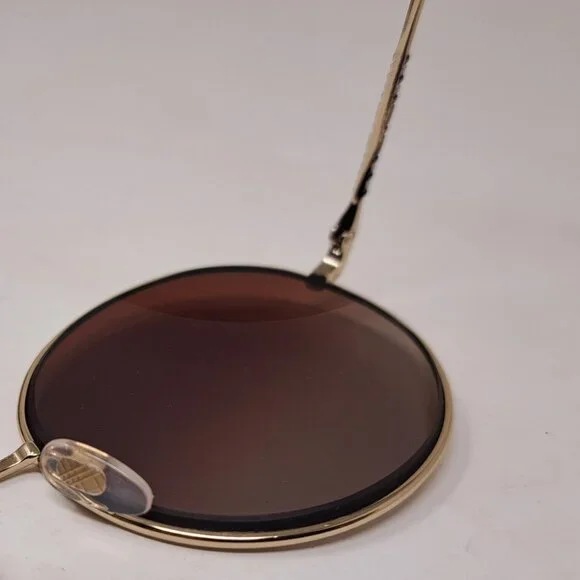 NWT Burberry Sunglasses Frames Only Prescription Gold Metal Full B3132 58-19-140